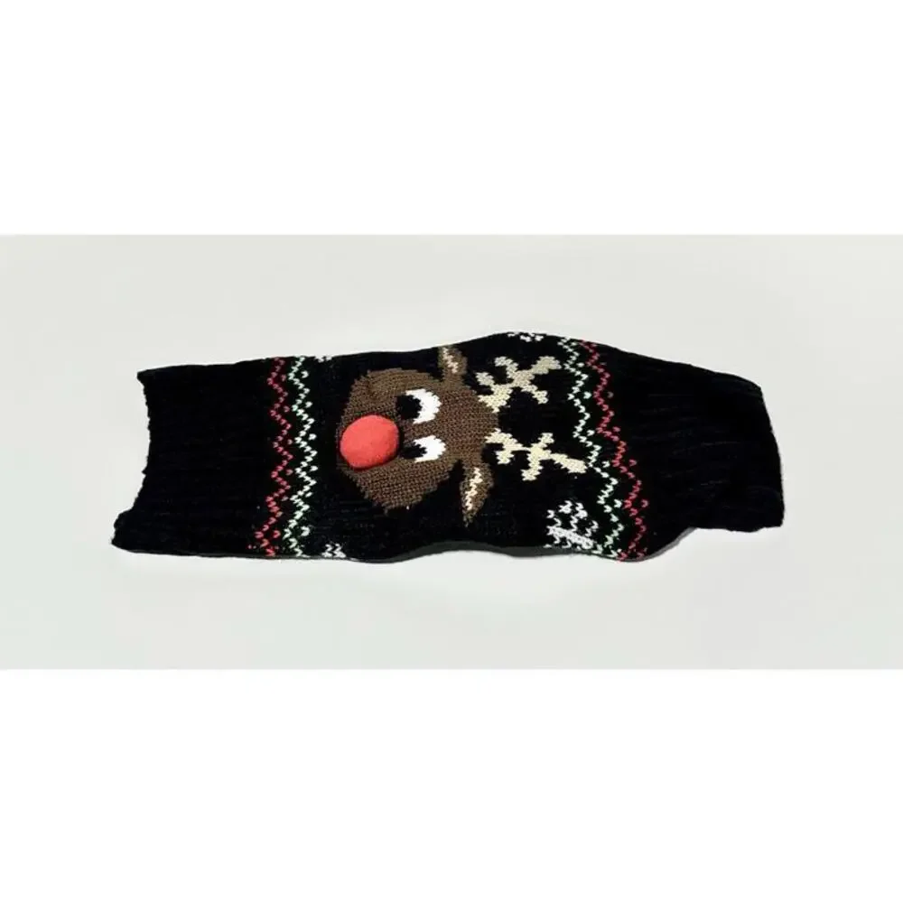 NEW Small Dog Sweater Pet Holiday Christmas Clothes Rudolph Red Nose Knit Size S